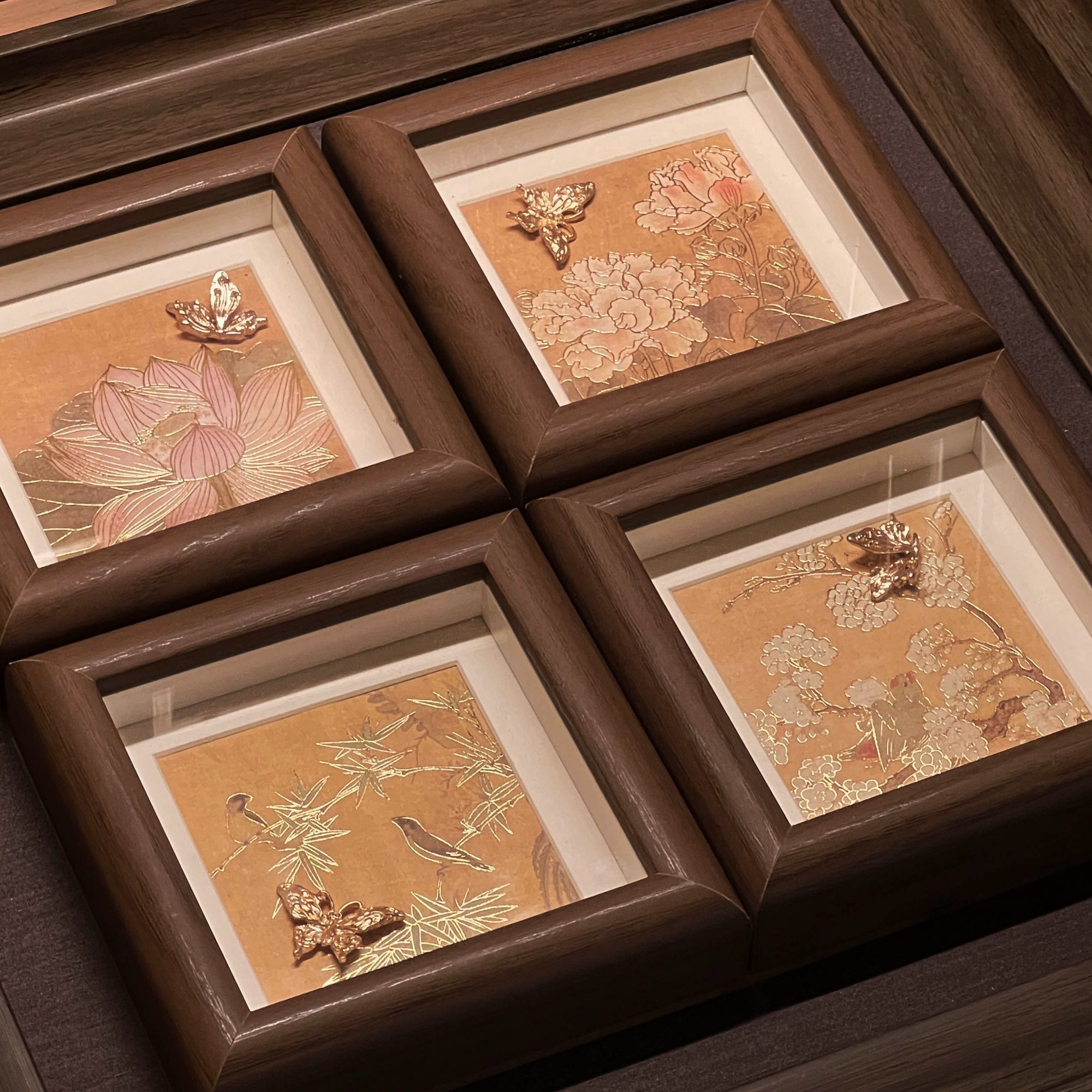 国风宋画小品摆台画中古风装饰画礼品画