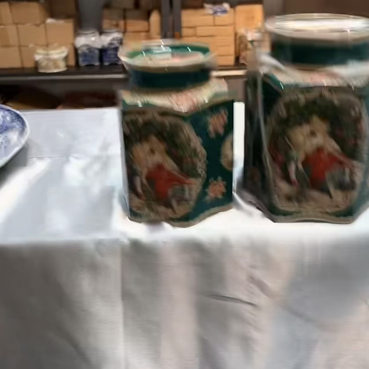 客来涌，cz 欧洲名画，储物罐  小  二等