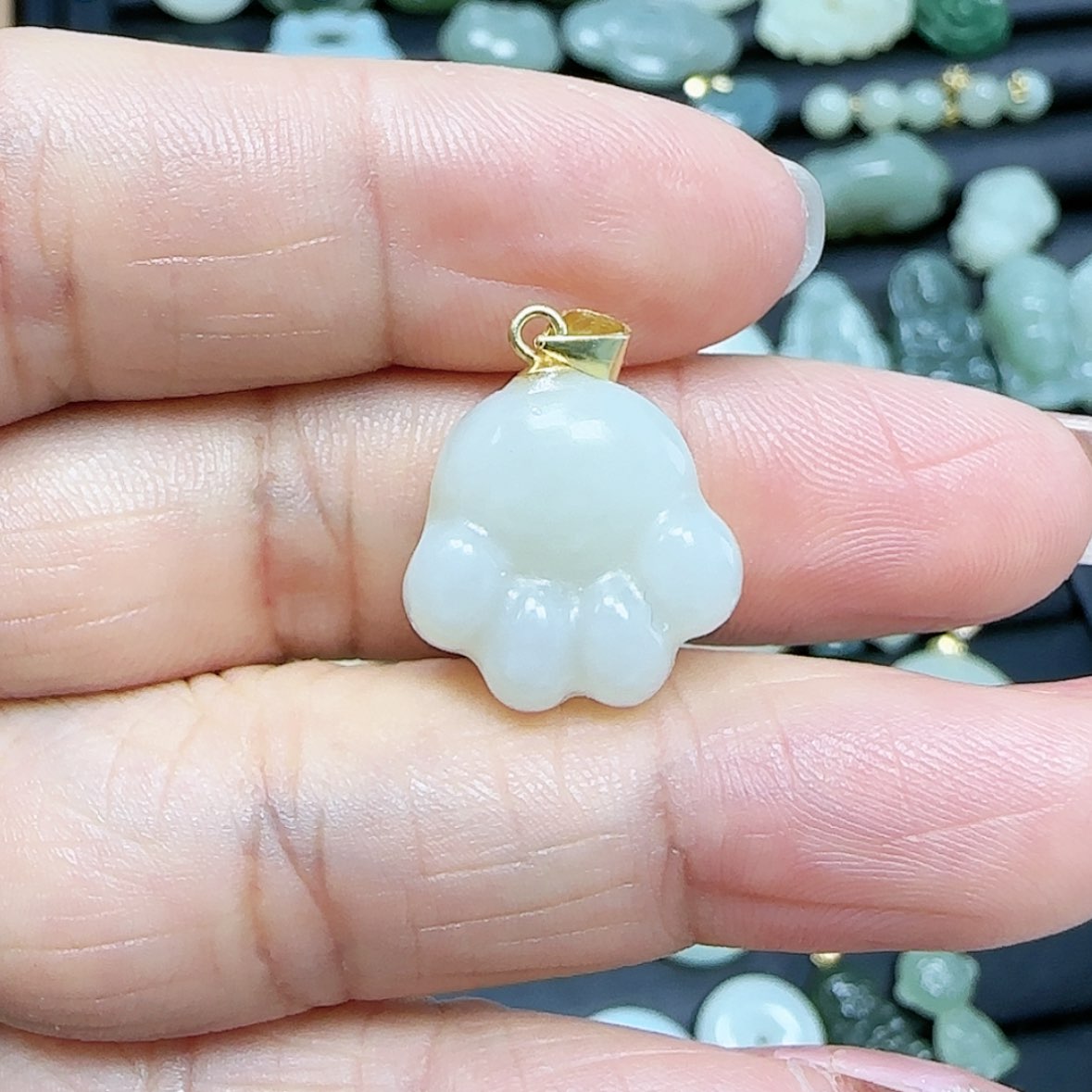 【闪购商品】和田玉吊坠(不含链)银S925镶嵌