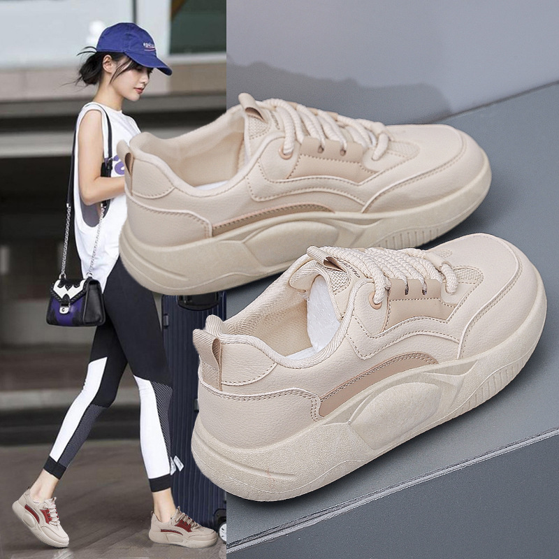 秋冬季回力休闲鞋老爹鞋女2023新款韩版百搭女学生厚底板鞋