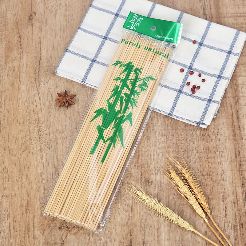 加粗竹签手工花杆竹串供应烤肉大串烧烤签子天然卫生环保烧烤炉