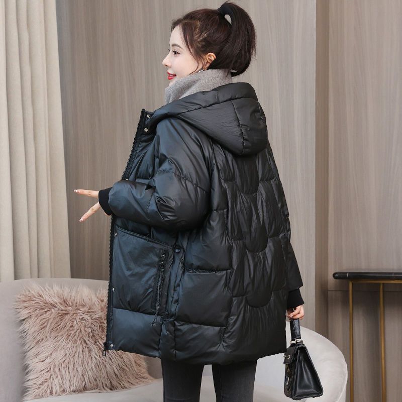 加厚保暖反季清仓羽绒棉服女冬季2023年新款棉衣韩版宽松中长款加