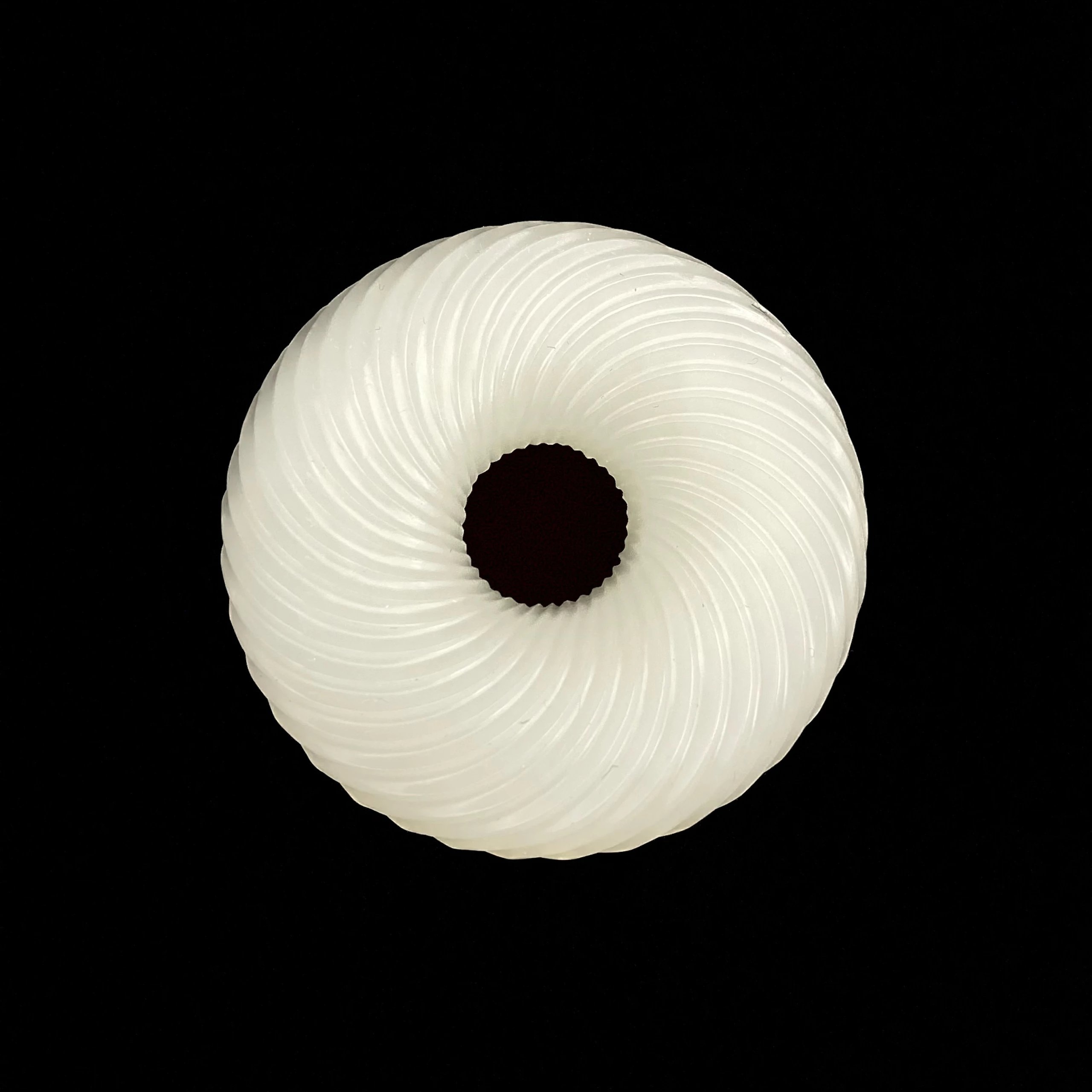玉雕 时来运转白玉环