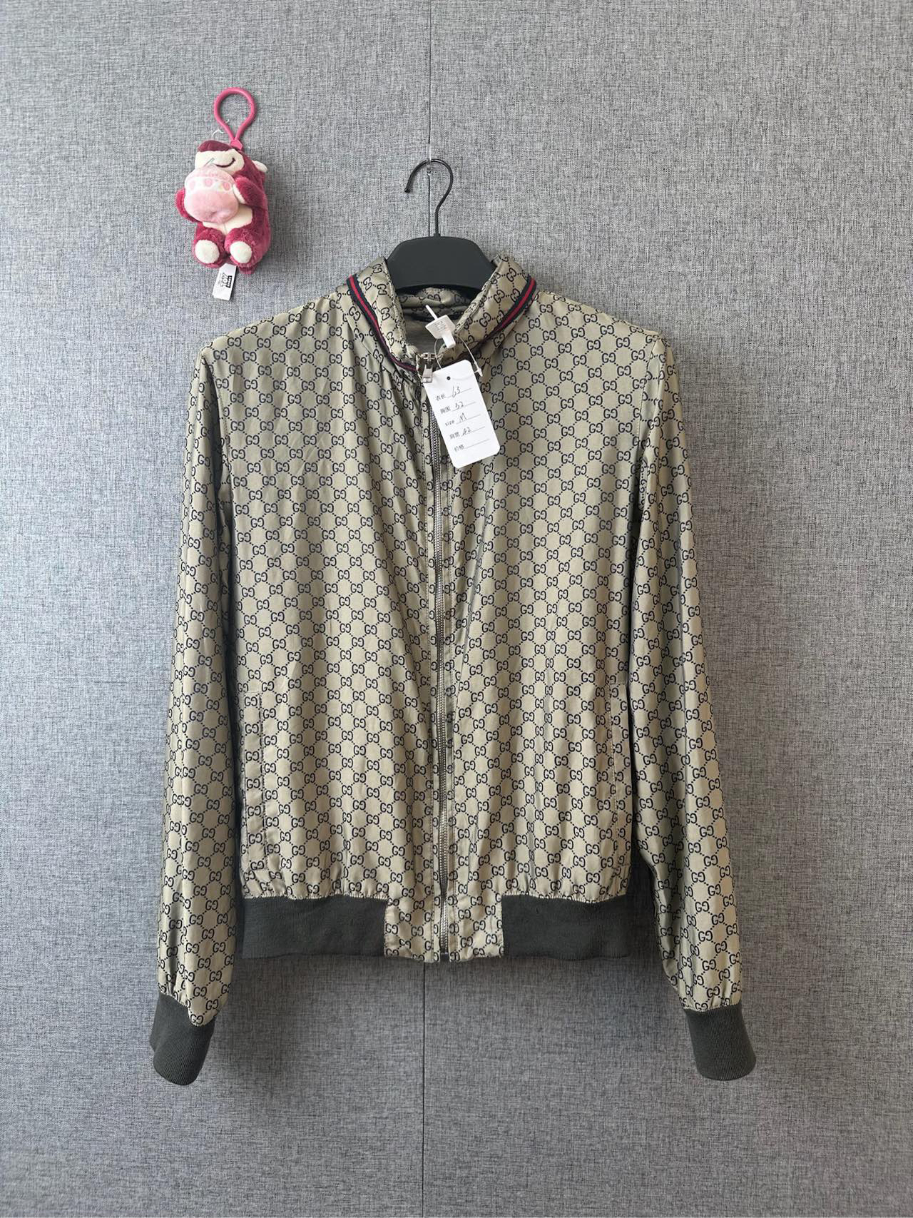 95新 GUCCI/古驰 44码/满印外套/21700/r935