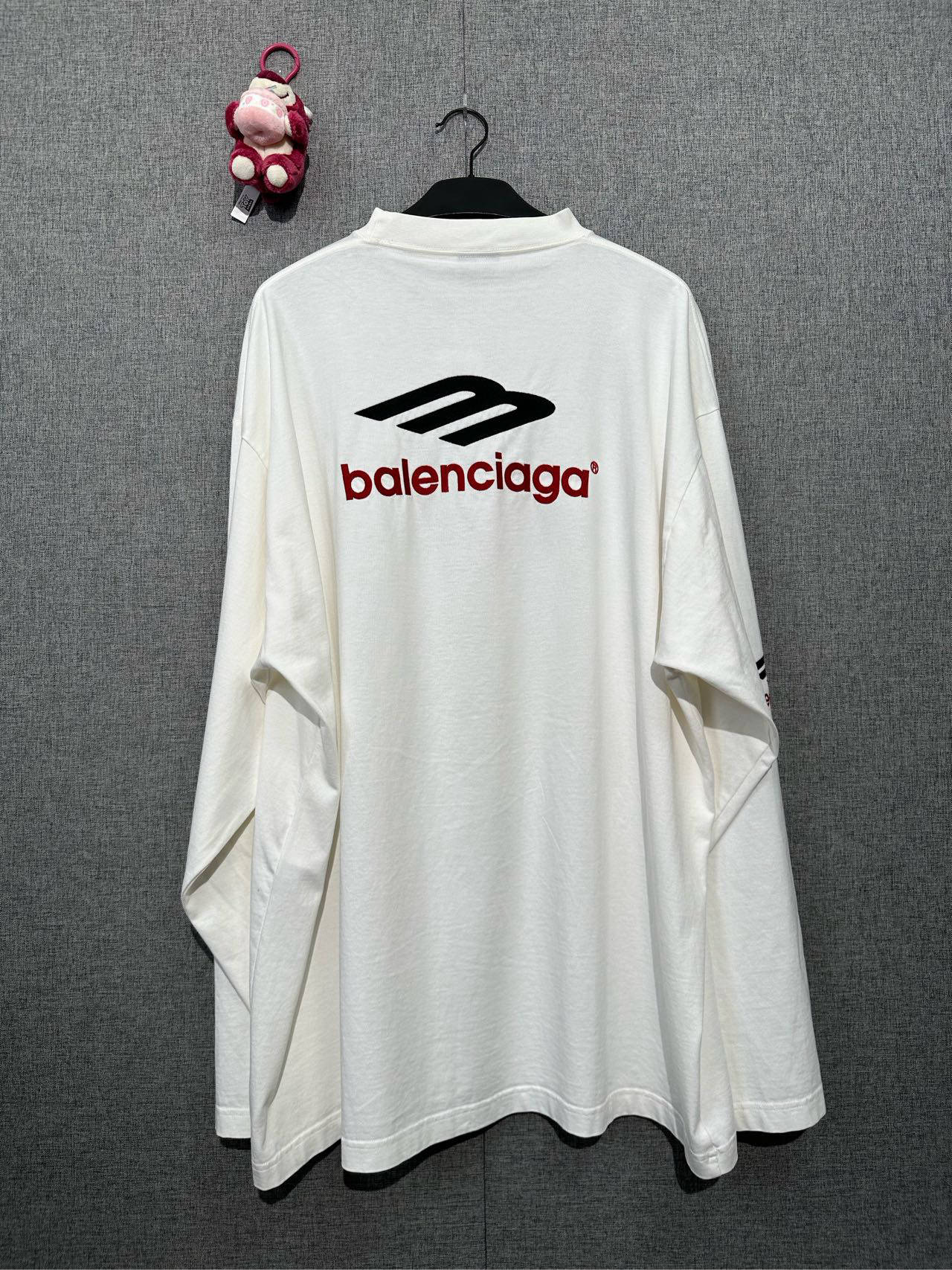 全新未使用 Balenciaga/巴黎世家 4码/白色logo T恤/r082/7700