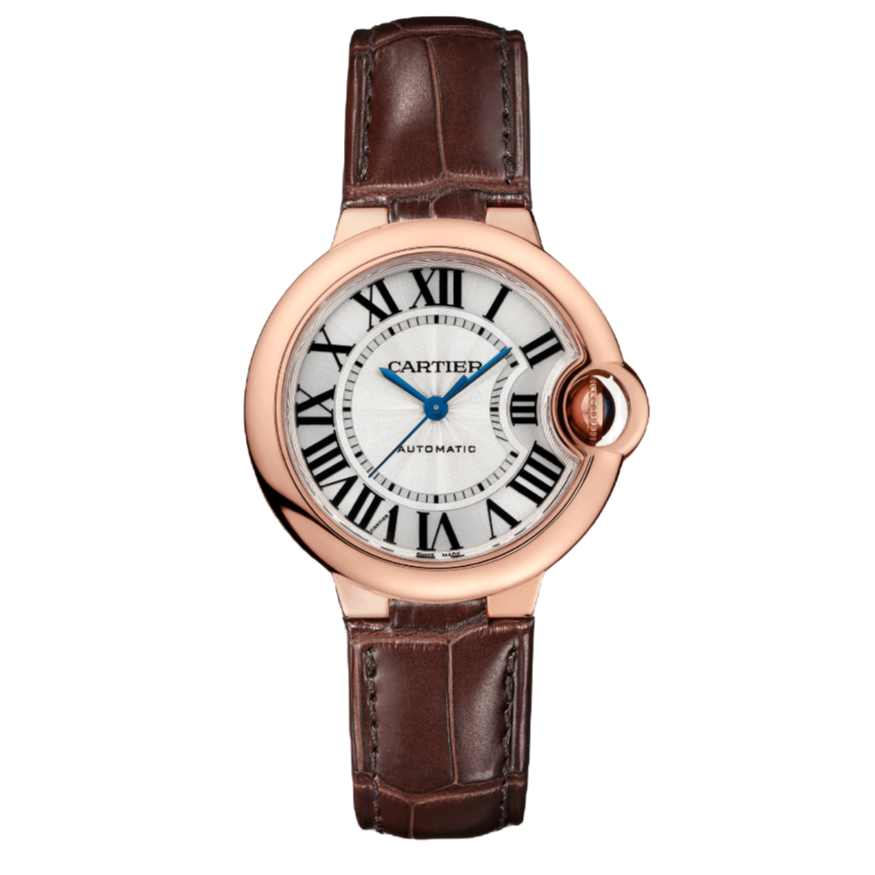99新 Cartier/卡地亚 蓝气球W6920097经典机械33皮带金表全套