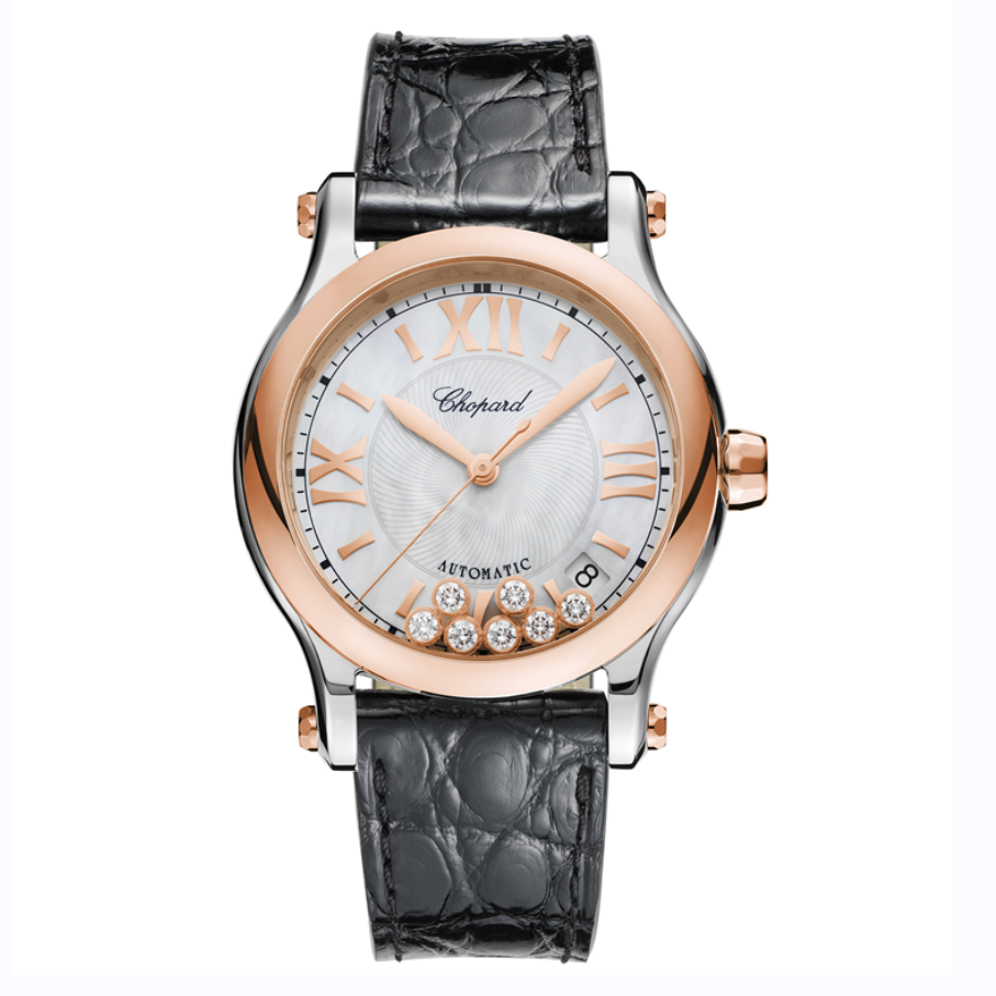 99新 Chopard/萧邦 快乐7钻 36盘贝母盘 278559-6008女表23年全套