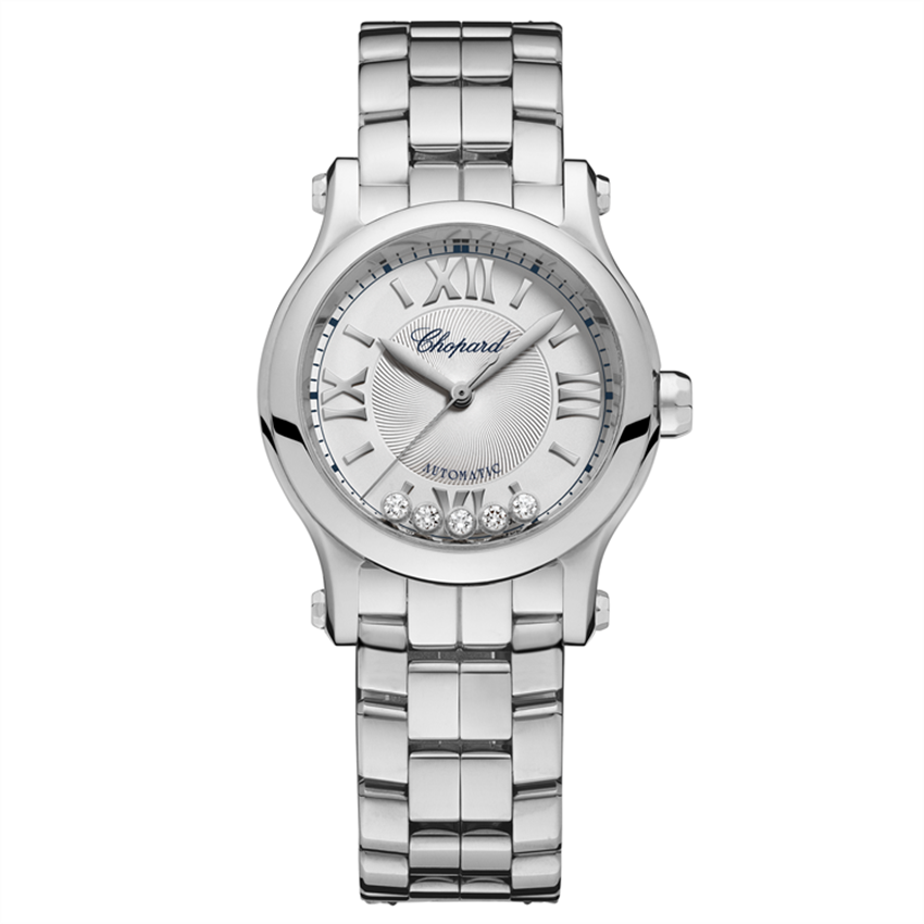 99新 Chopard/萧邦 快乐5钻 30盘 278573-3012 机械女表 全套