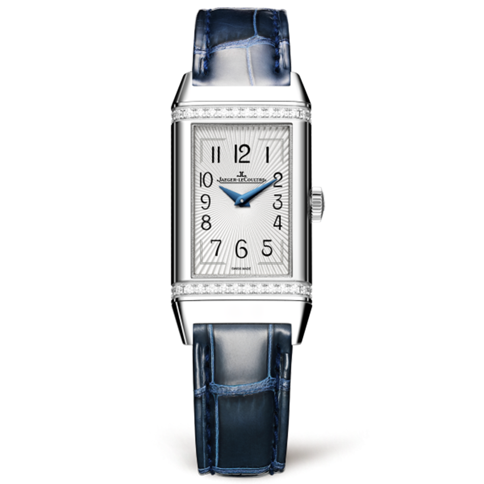 99新 Jaeger-LeCoultre/积家 3288420单面翻转石英原钻21全套优雅