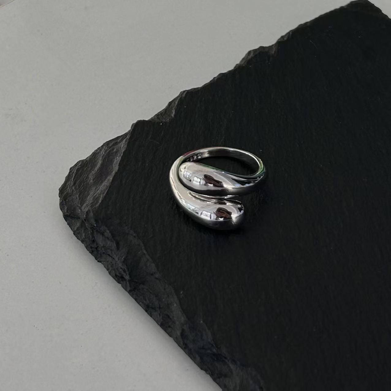 铜合金戒指 简约大气百搭925银戒指