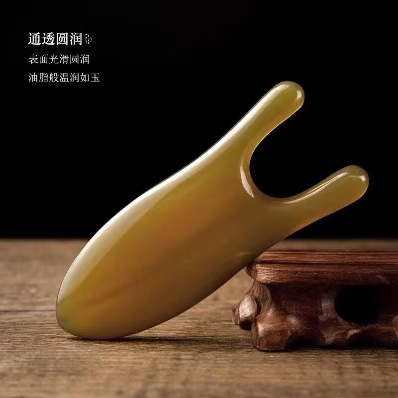 精品牛角鼻刮刮脸板面部美容加厚脸部眼部提拉刮片圆润刮脸片家用