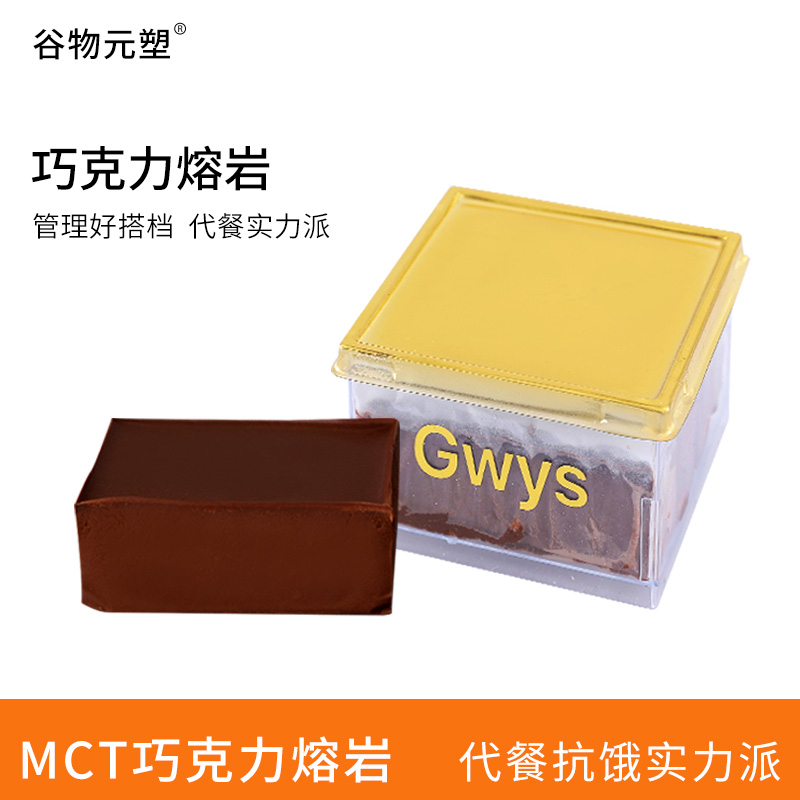 GWYS/谷物元塑巧克力醇香浓郁熔岩冰山冷热双吃代餐零食