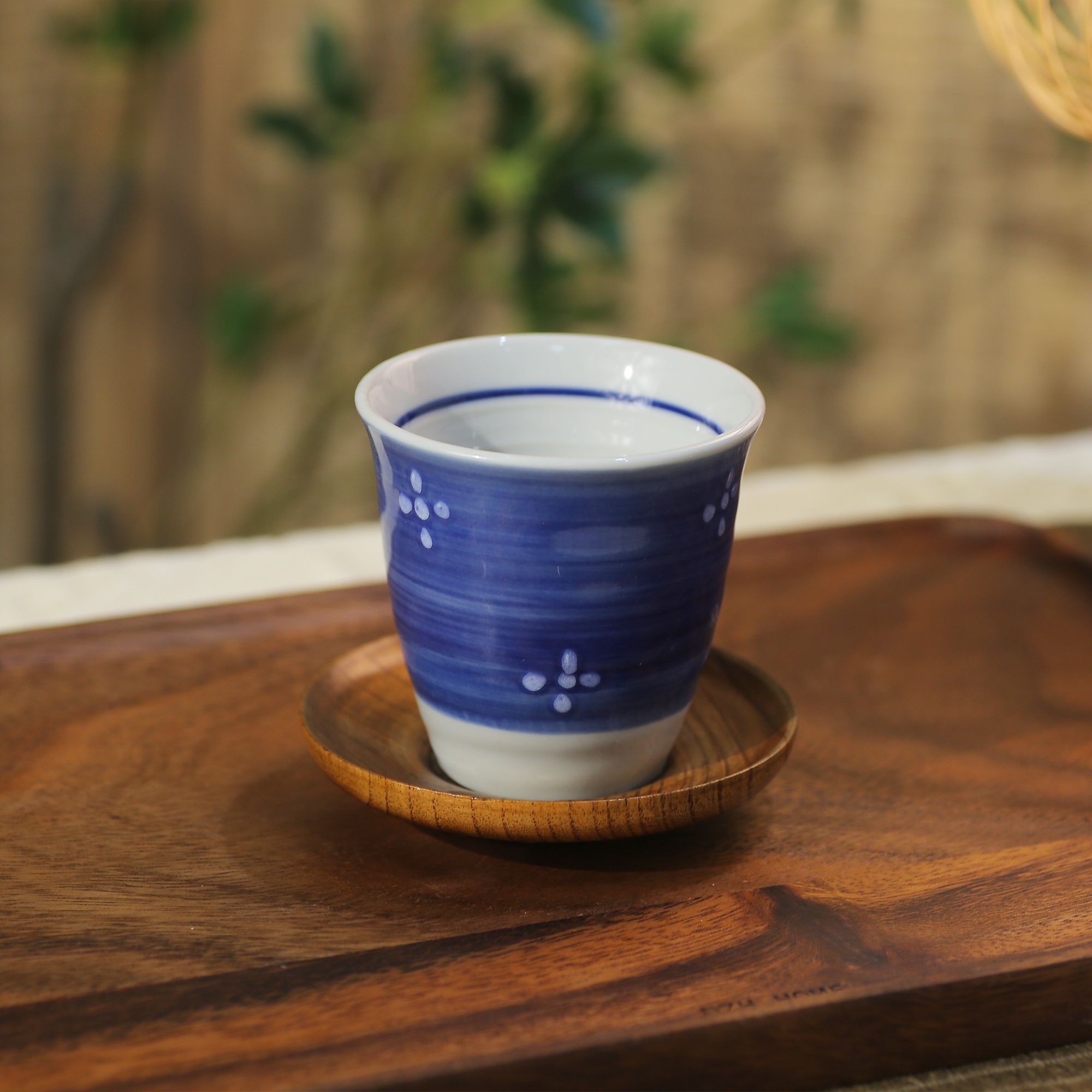 瑞涧手工手工直筒复古陶瓷主人杯手绘竹节杯家用创意可乐杯