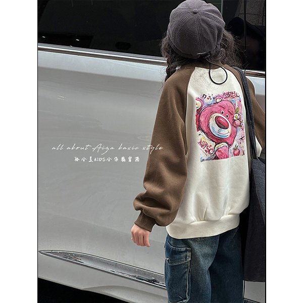 K24985韩国童装女童冬装卫衣儿童加绒加厚上衣秋冬女大童衣服潮款