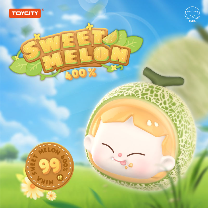 MiKA哈密瓜400%潮玩手办水果系列仿真