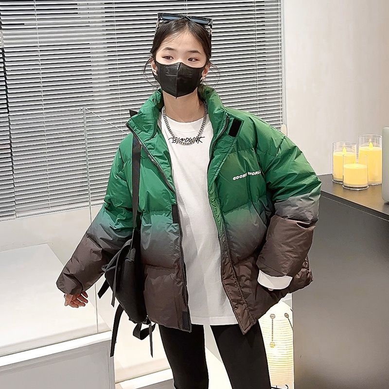 巴拉巴拉女童羽绒服冬装2023新款儿童洋气加厚白鸭绒女大童中长款