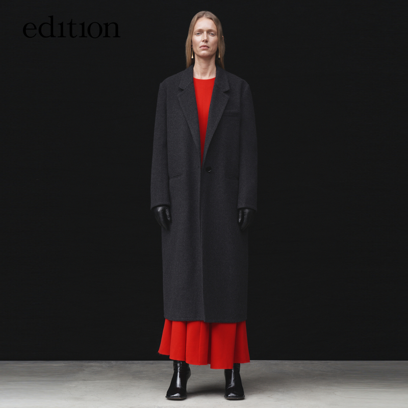 【P系列】edition长款羊绒羊毛呢西装大衣#EBC4OVC021