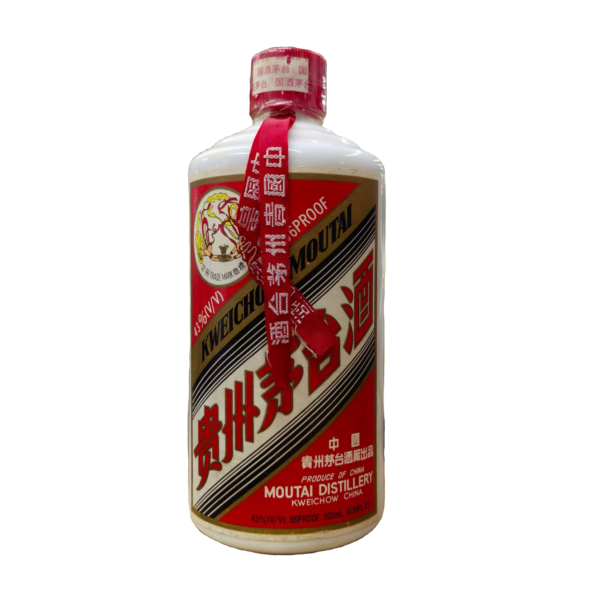 KWEICHOW MOUTAI/贵州茅台1998年43度白皮飞天-茅台酒-43度500ml