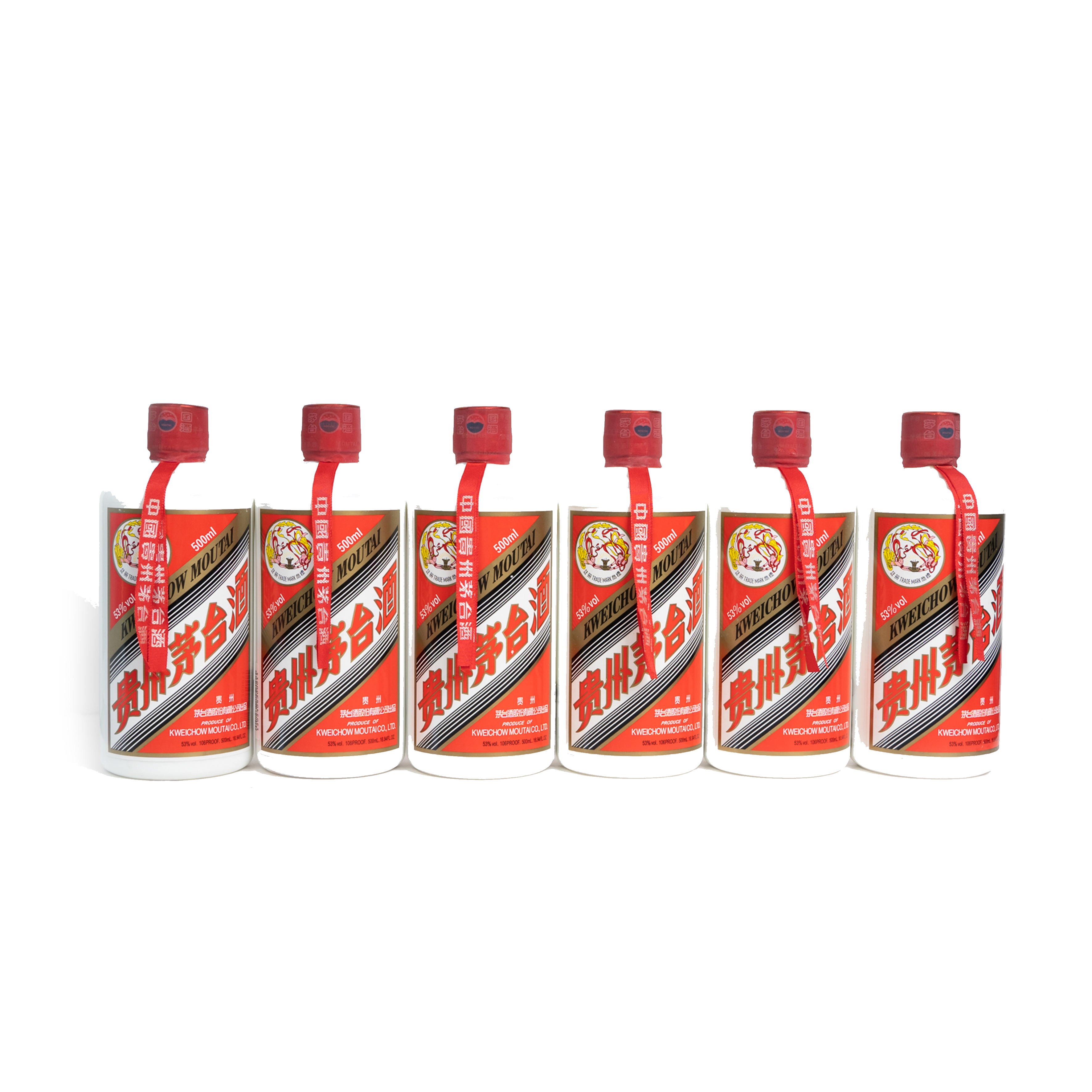 KWEICHOW MOUTAI/贵州茅台【竞拍】2015年六支飞天-53度500ml*6
