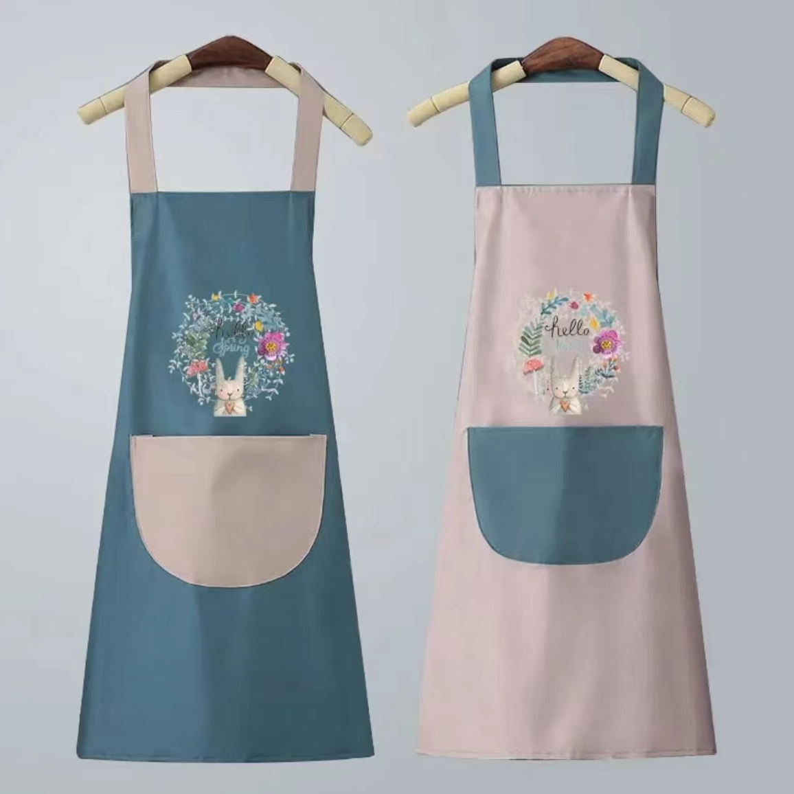 【2.01元包邮】家用厨房围裙 颜色随机AA