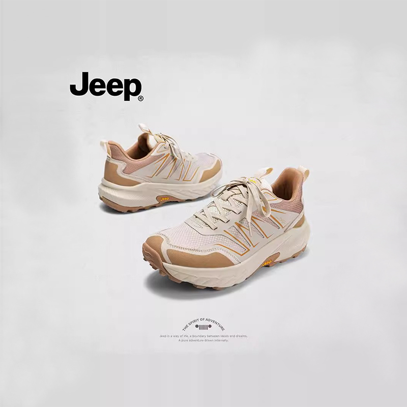 Jeep吉普2025秋季女款百搭舒适运动鞋减震轻便户外系带徒步登山鞋