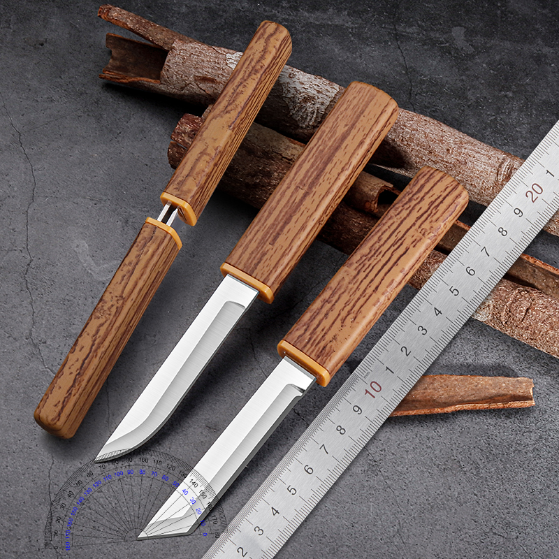 新款鸳鸯双刀户外多功能野炊便携带双刀家用锋利削皮水果刀餐刀