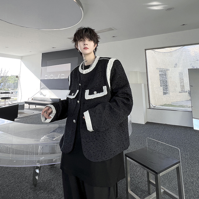 小香风外套男女短款白色长袖设计感小众西装上衣潮流 H2050 