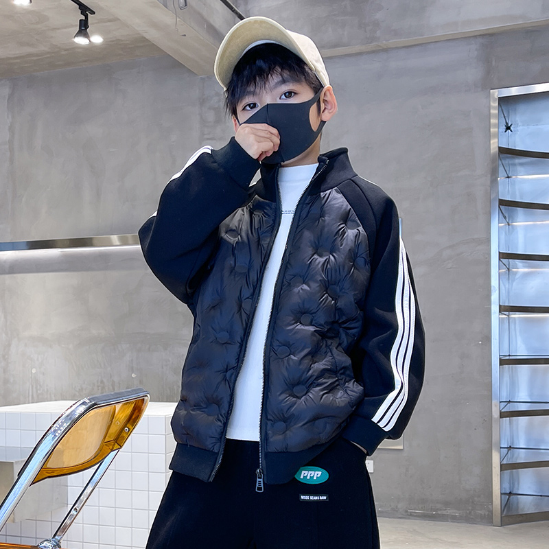 儿童棉服冬季内搭2025新款男孩校服神器中大童加厚夹棉外套MFW21