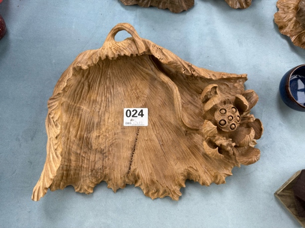 【一物一拍】实物以直播间为准 金丝楠木莲蓬造型干泡台