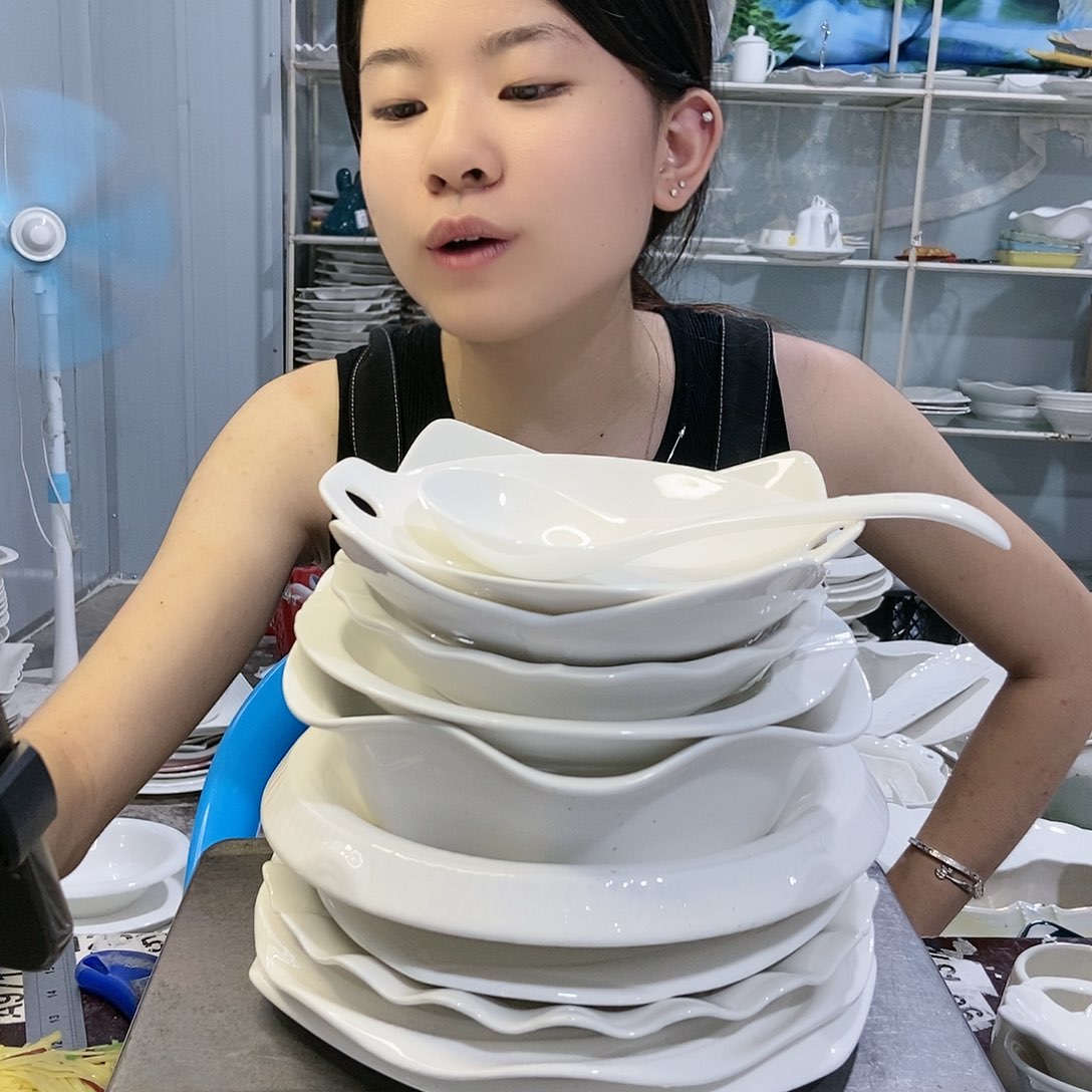 【闪购商品】碗工厂库存微瑕产品1735十一件套