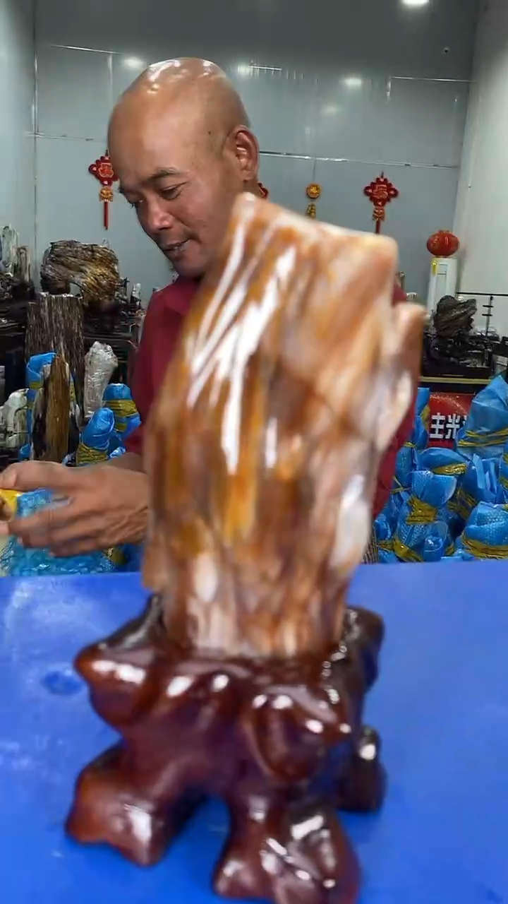 【闪购商品】硅化玉摆件未镶嵌66