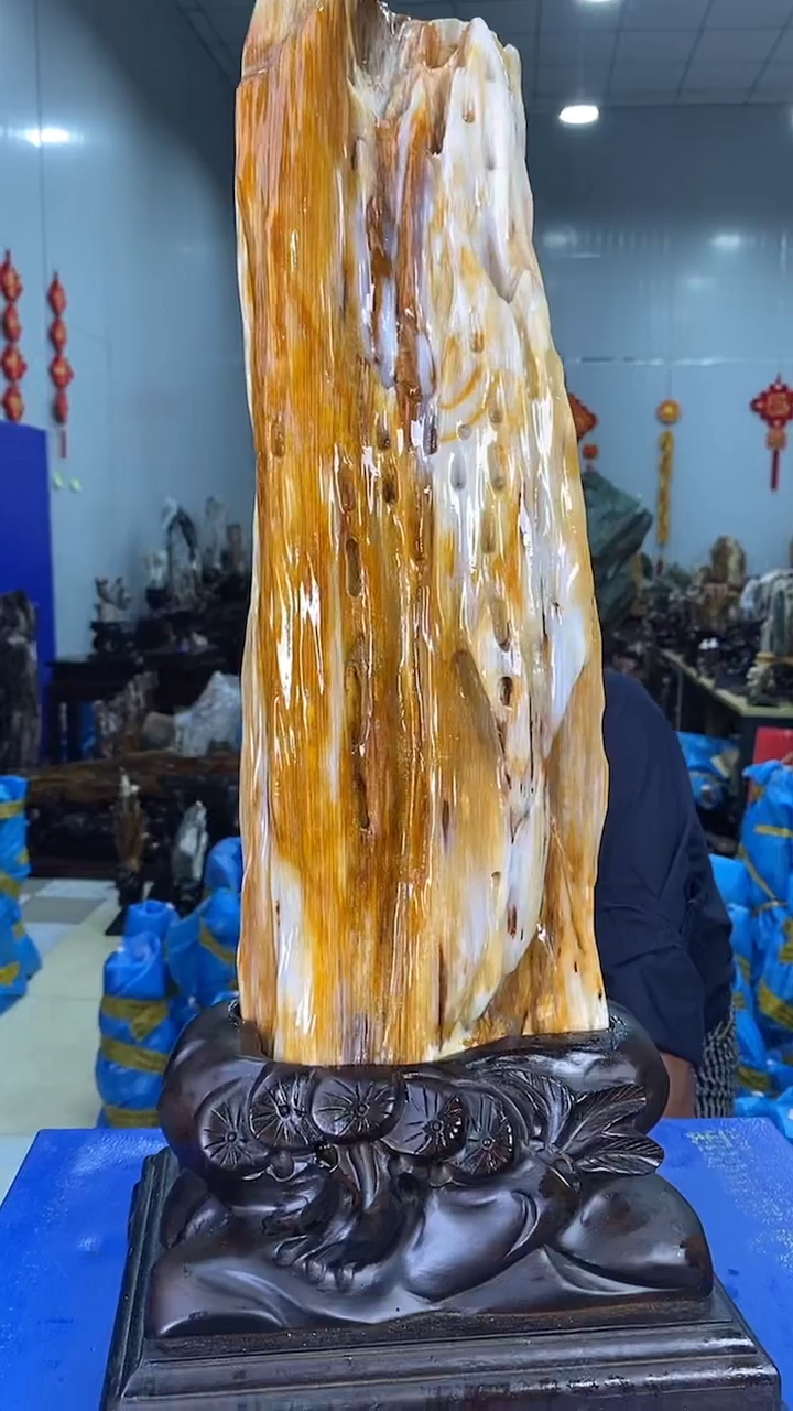 【闪购商品】硅化玉摆件未镶嵌46