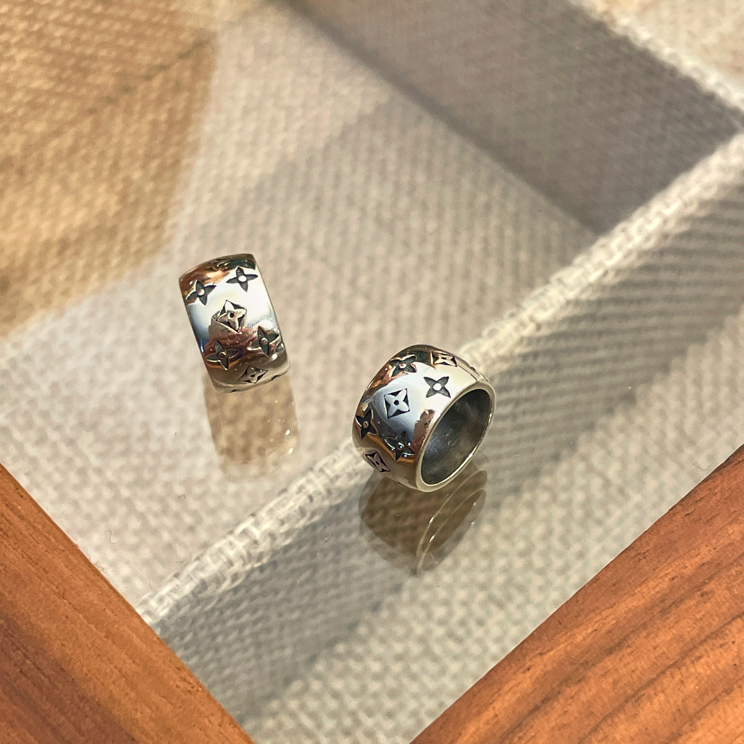 吊坠925银布艺 老式花桶珠吊坠女纯银s925银饰简约个性素款气质