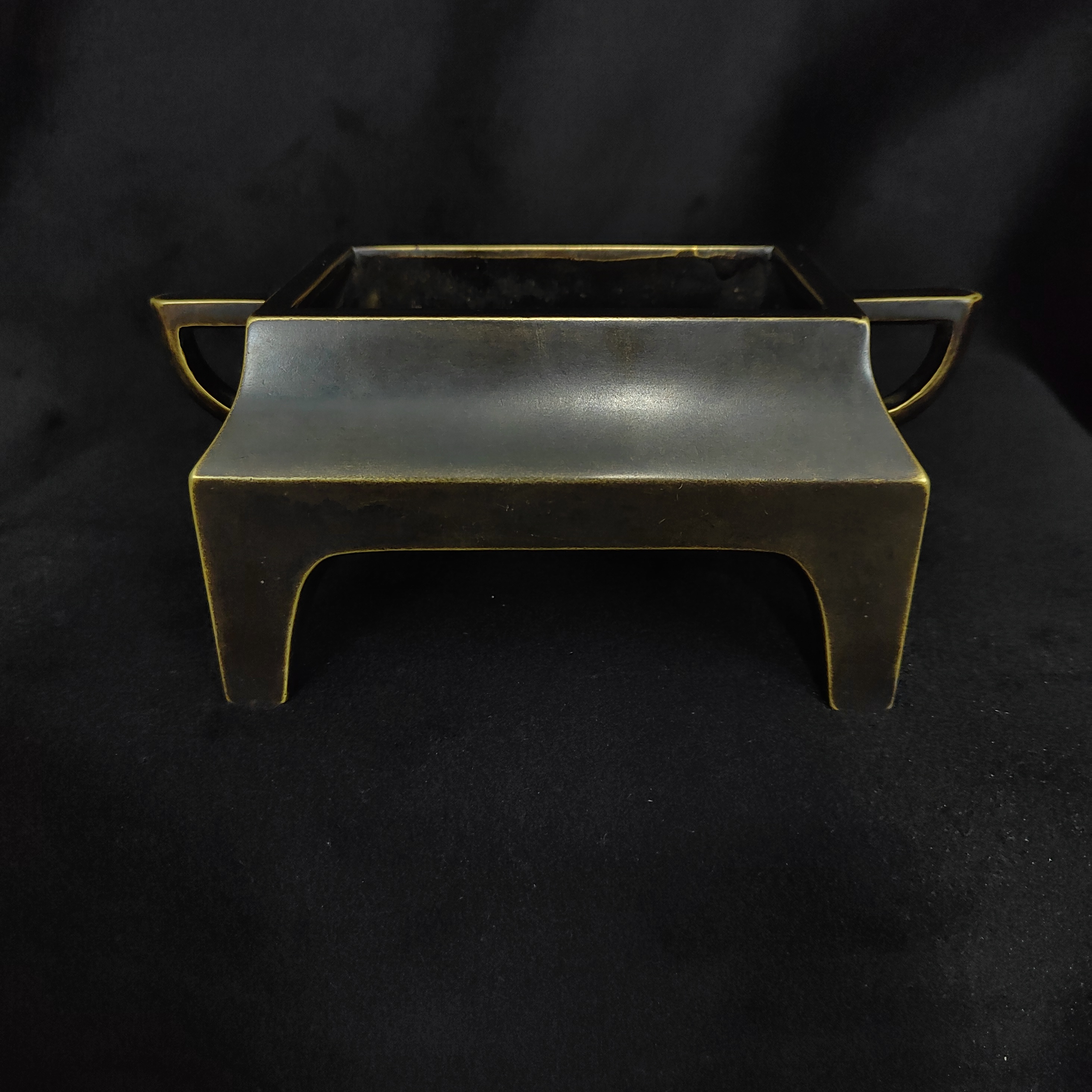  板耳台几炉宣德炉传统 手工工艺精炼铸造送人摆件