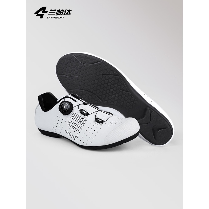 兰帕达2023新款无锁鞋骑行鞋男女非锁助力公路车山地自行车单车鞋