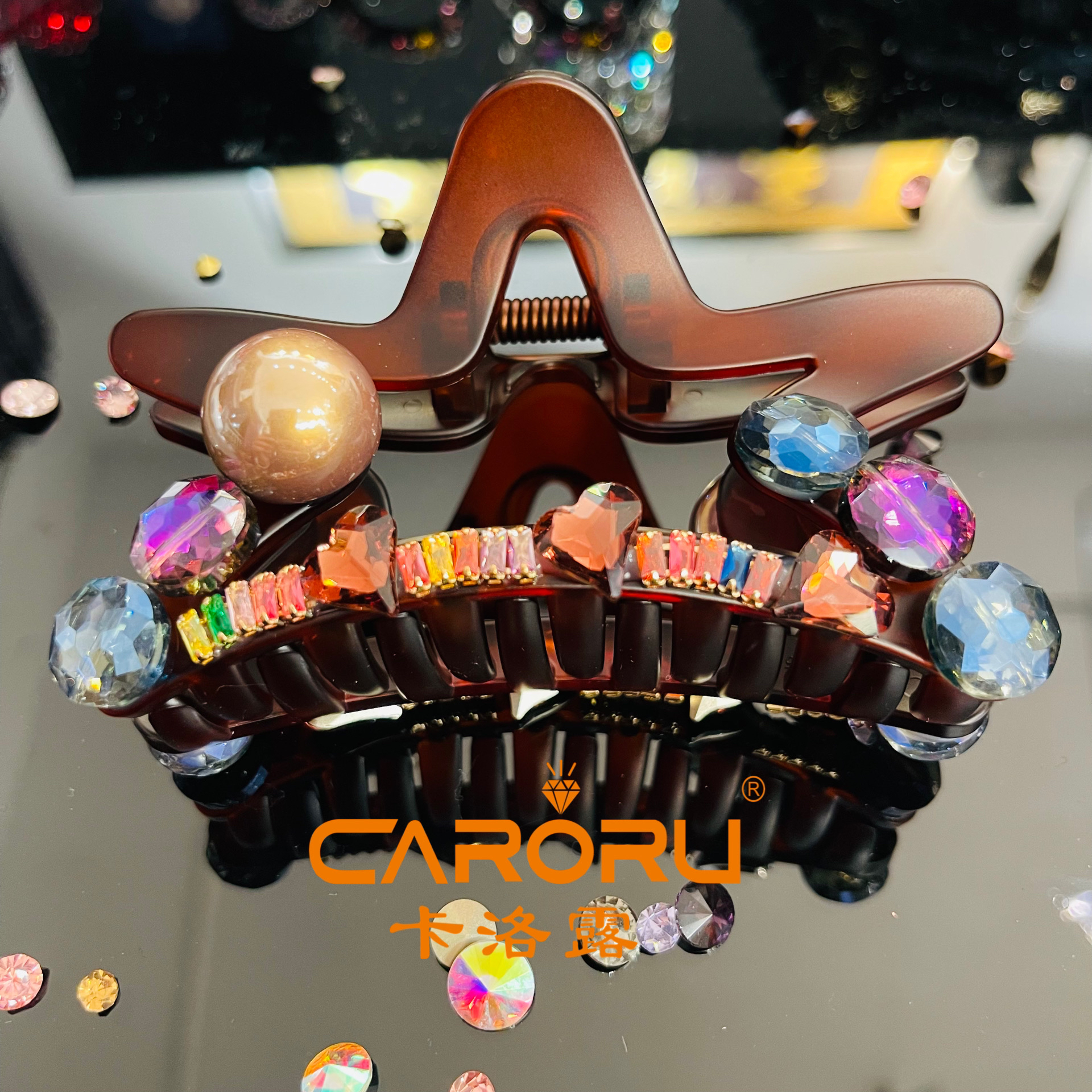CARORU卡洛露【星愿】韩版气质抓夹发饰百搭时尚重工简约复古