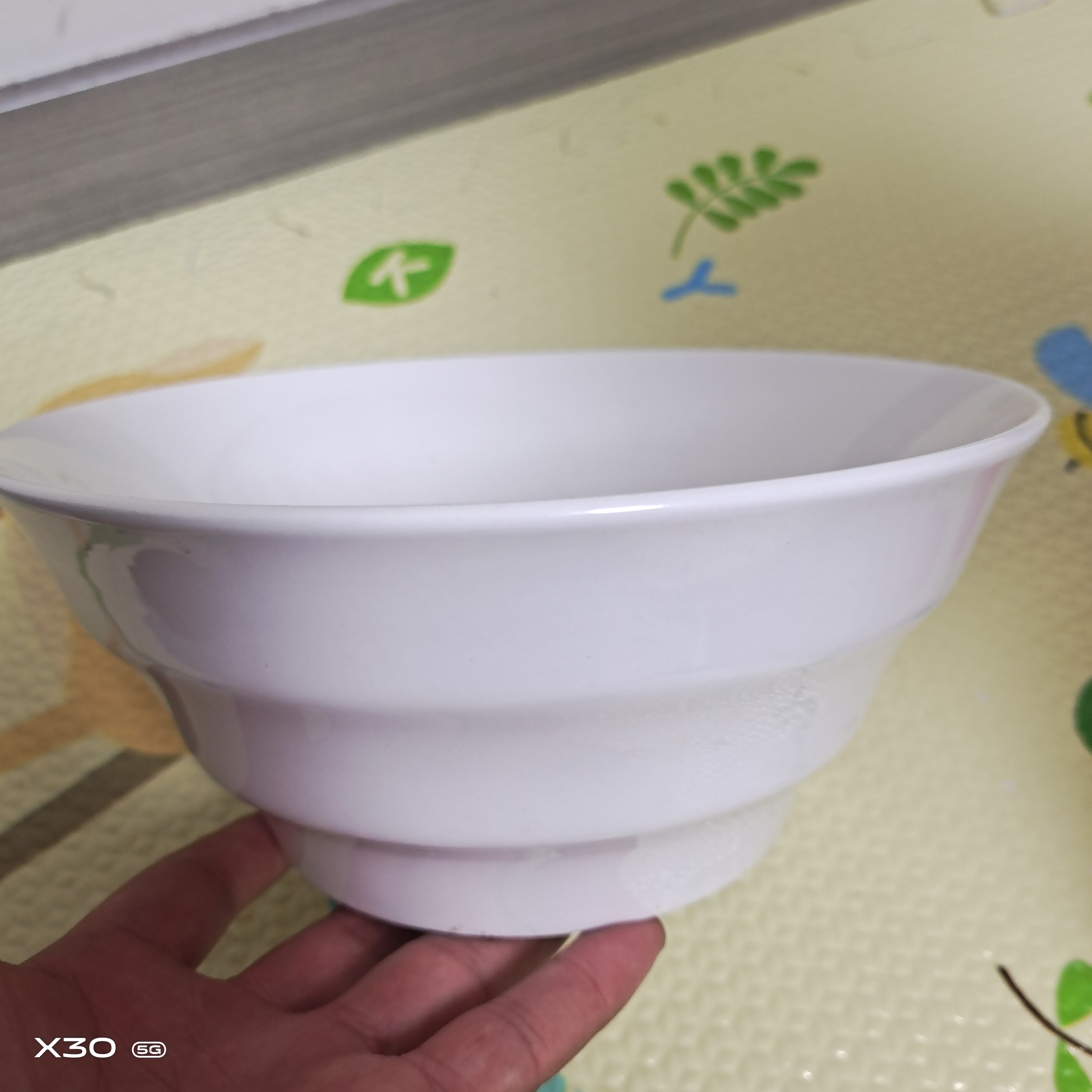 大号磁州窑微瑕纯白海螺碗（2支）
