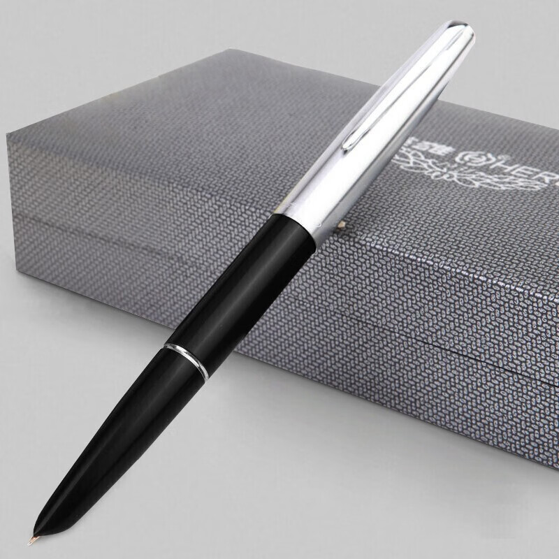 100系列钢笔墨水笔14K金笔经典复古款笔杆商务办公文艺