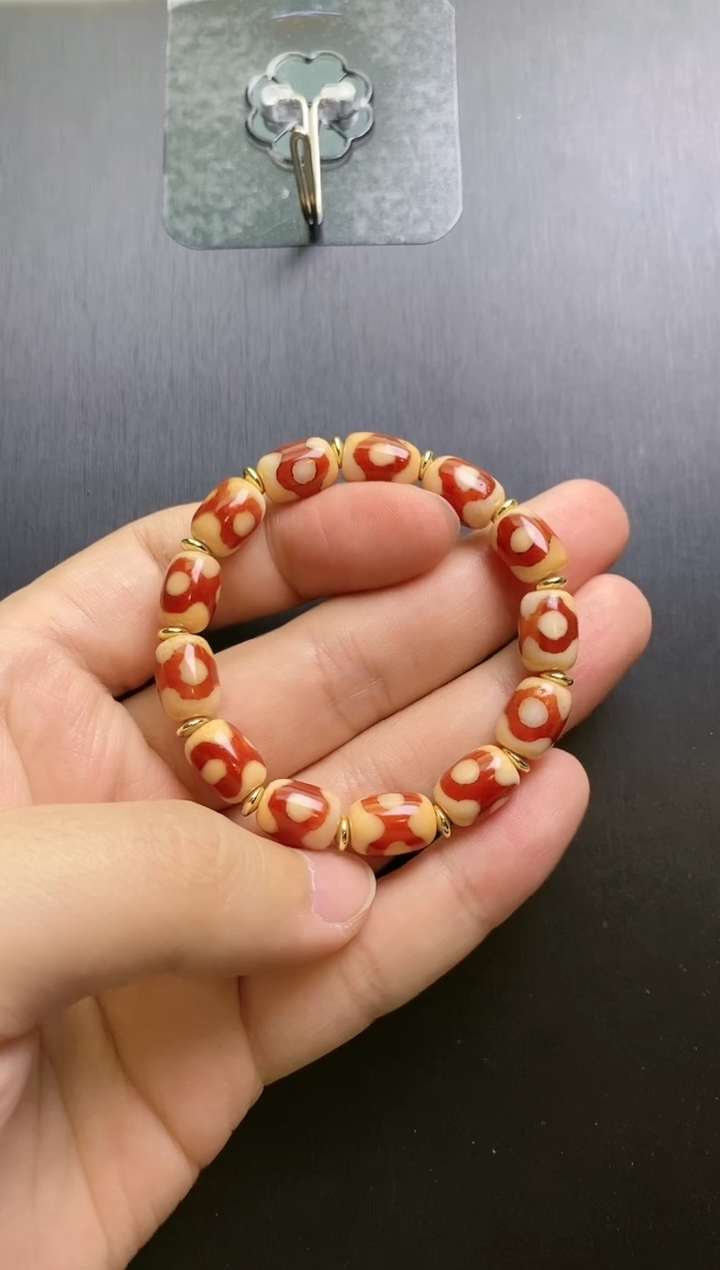 【闪购商品】玛瑙/玉髓颈饰未镶嵌Y21344多样性-坛城三Y红肉手串
