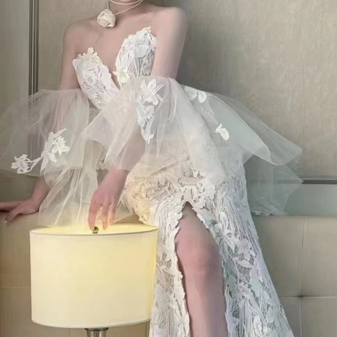 婚纱礼服直播间选款 No退可换 介意勿拍显瘦气质敬酒#常熟新中式