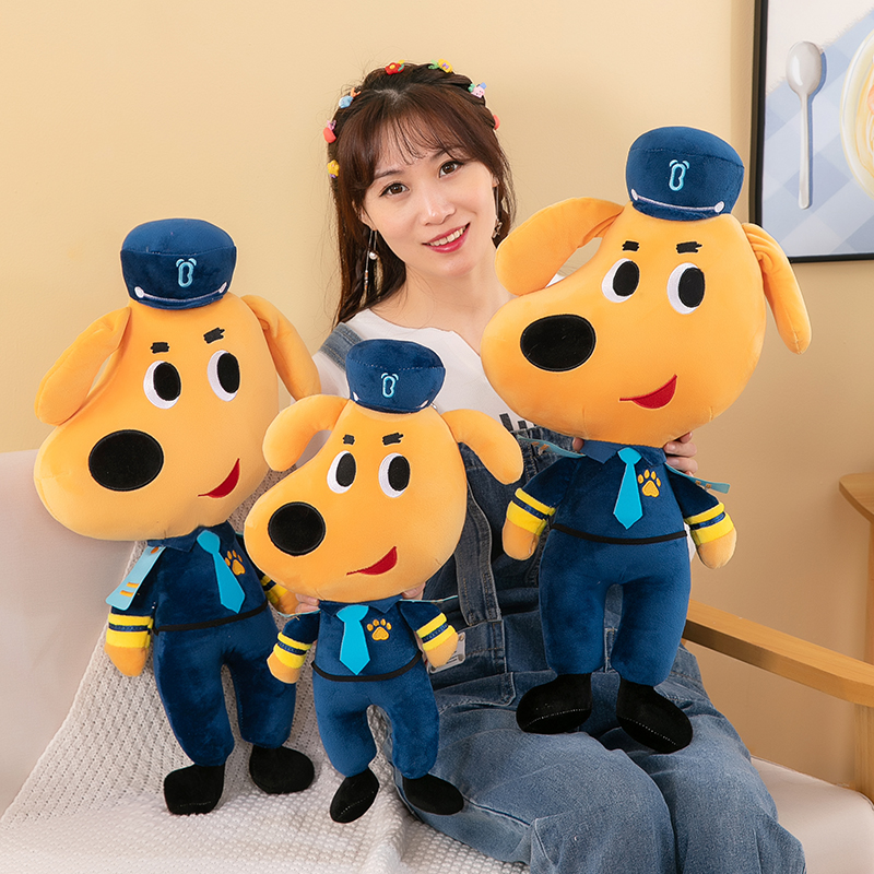 拉布拉多警长毛绒玩具公仔儿童睡觉抱枕布娃娃可爱玩偶生日礼物女