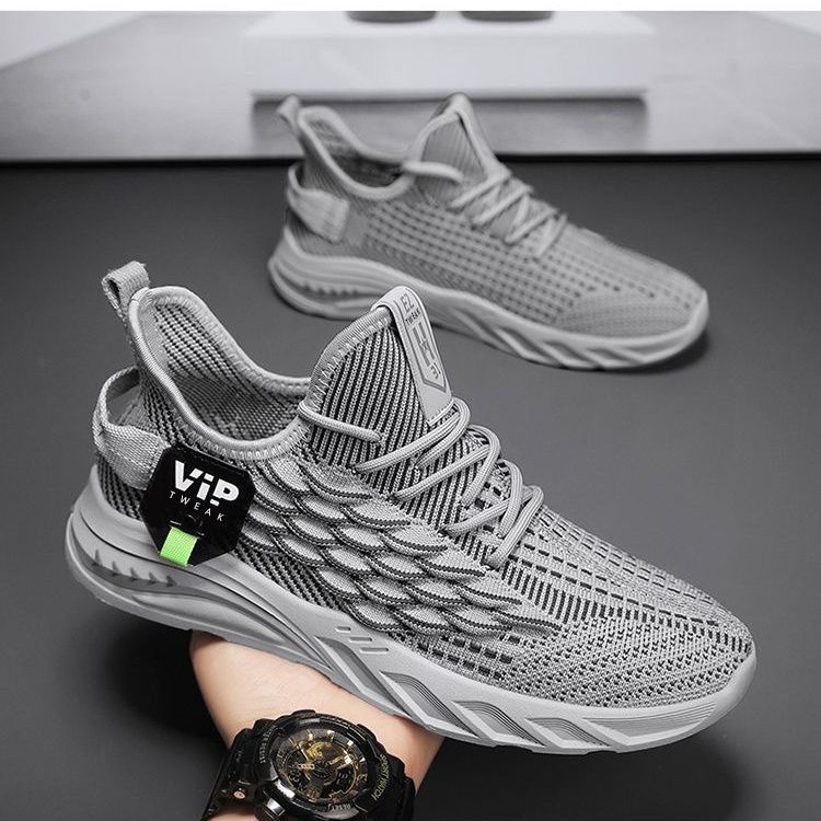 男鞋运动鞋春季2024新款潮流百搭休闲鞋透气防滑跑步鞋男士休闲鞋