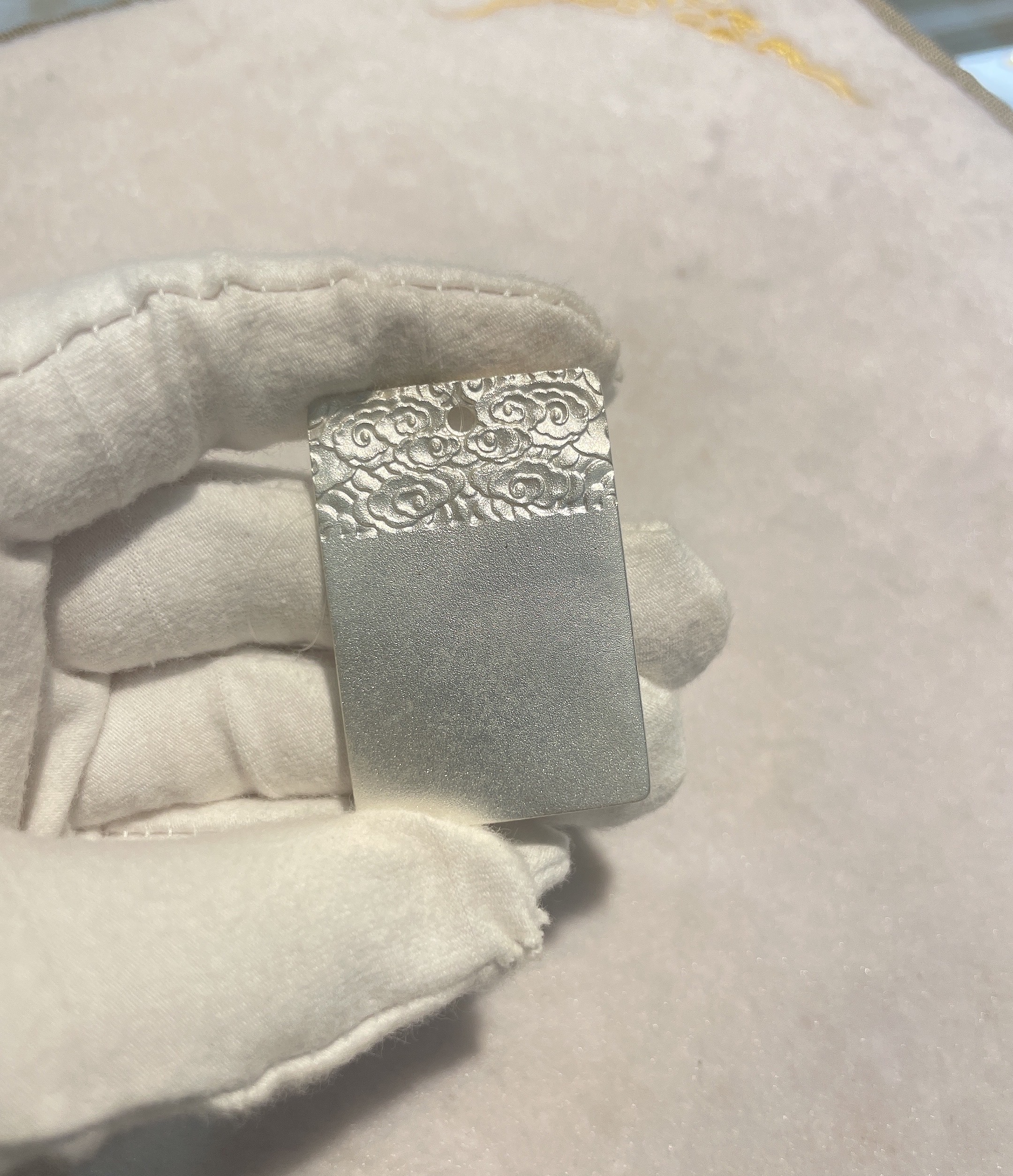 吊坠足银 足银无事牌吊坠