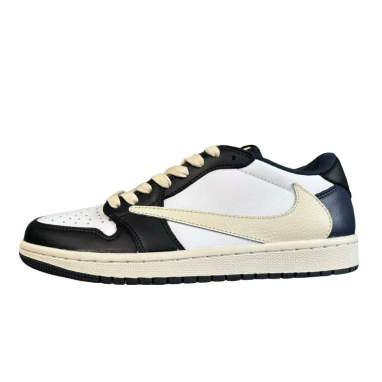 Nike/耐克 Air Jordan1Low海军蓝倒钩男女时尚复古低帮【球鞋定制】