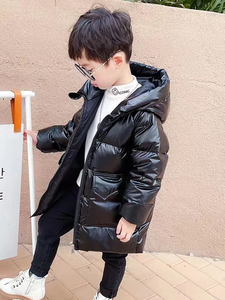 雪中飞羽绒服儿童羽绒服冬季白鸭绒免洗洋气中长款男童女童加厚宝