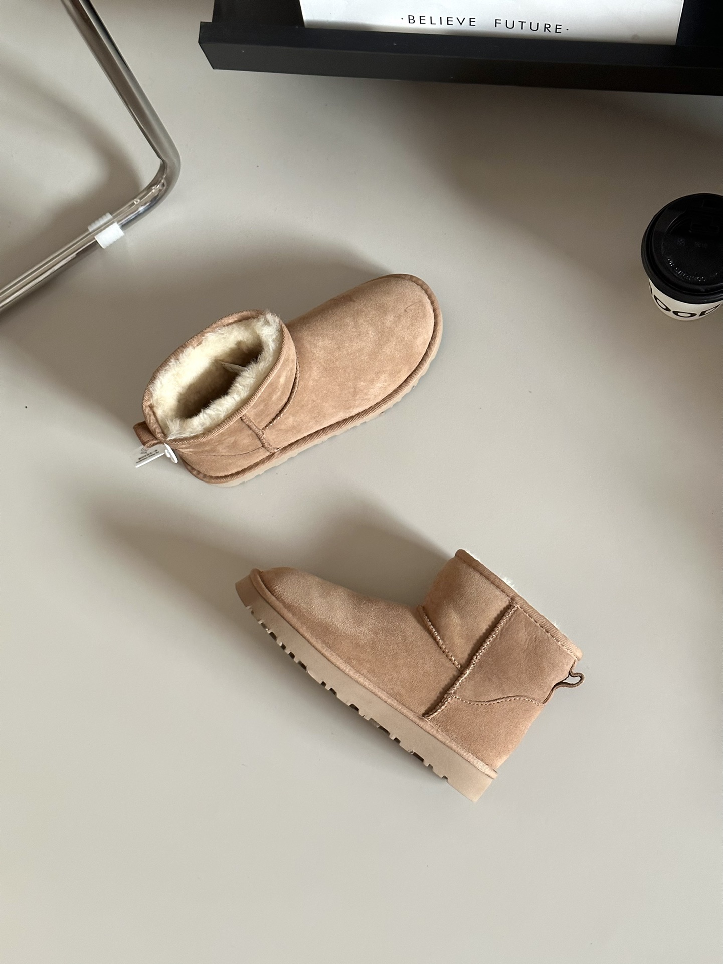 【5854经典短筒】2~3cm河南桑坡羊皮毛一体雪地靴女冬时尚增高棉鞋