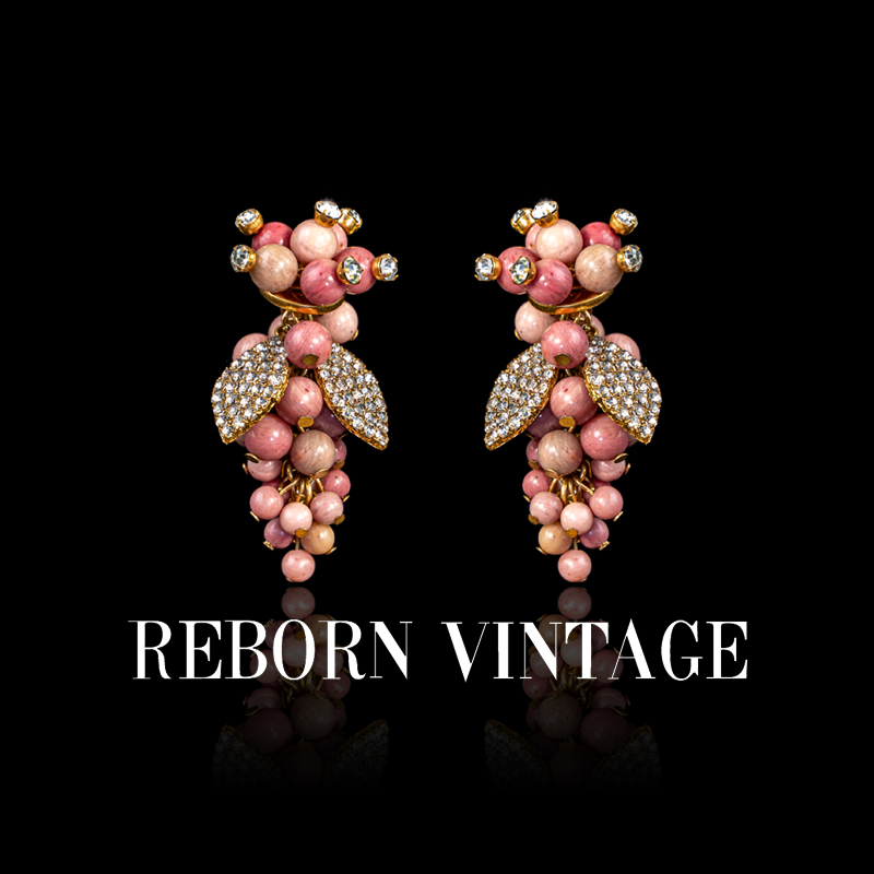 铜合金耳饰 【520礼物】Reborn Vintage气质轻奢设计师时尚耳钉M04