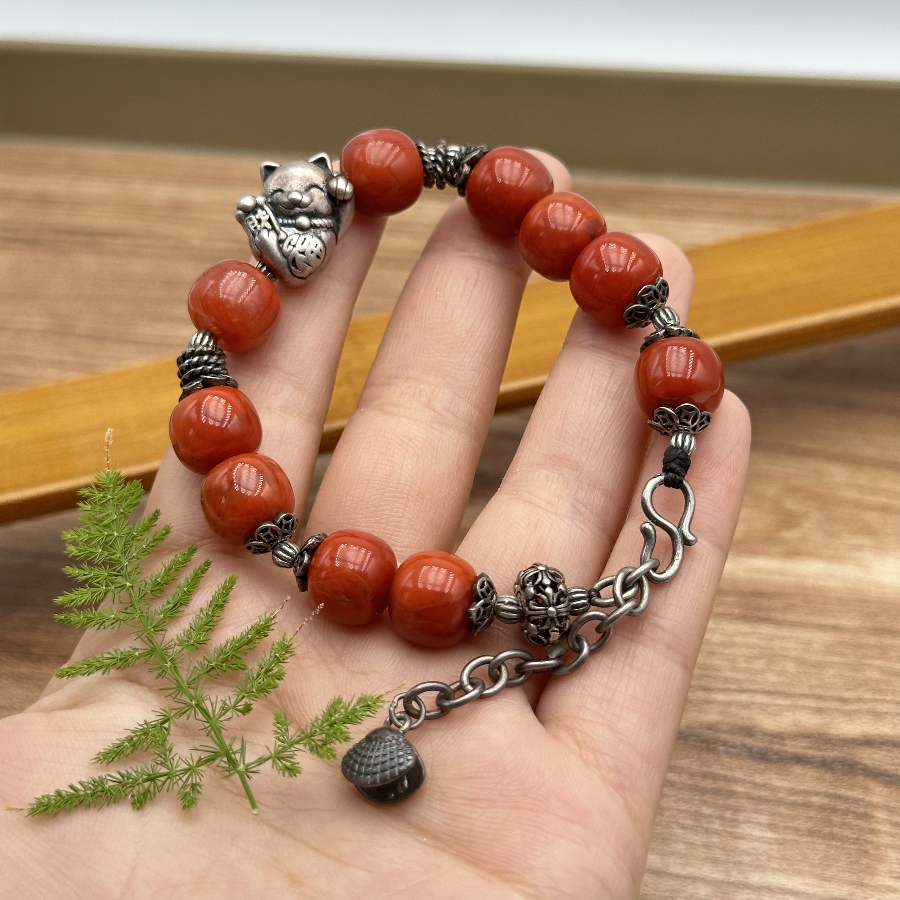 LL25南红玛瑙手链 11mm（多样性发其一）