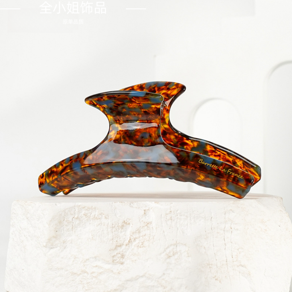 优雅气质发夹女后脑勺ins鲨鱼夹2024新款夹子头饰高级感醋酸抓夹