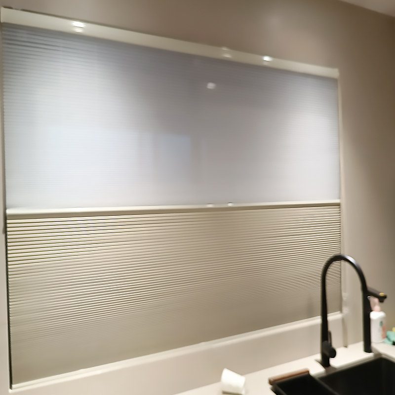 2023新品日夜蜂巢帘卧室客厅书房电动百叶窗帘隔热遮阳蜂窝帘